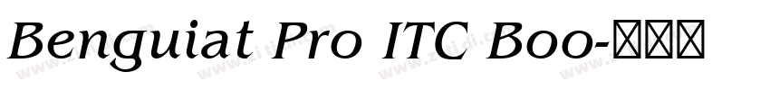 Benguiat Pro ITC Boo字体转换